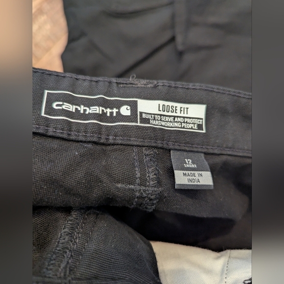 Carhartt Women's Rugged Flex Canvas Double Front Work Pants Size 12 or 14 Short - Picture 14 of 17